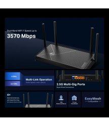 TP-Link Маршрутизатор Archer BE230 BE3600, 3xGE LAN, 2.5xGE LAN, 2.5xGE WAN, 1xUSB3.0 MESH