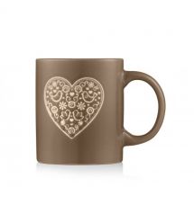 ARDESTO Чашка Heart, 320мл, керамика, серый