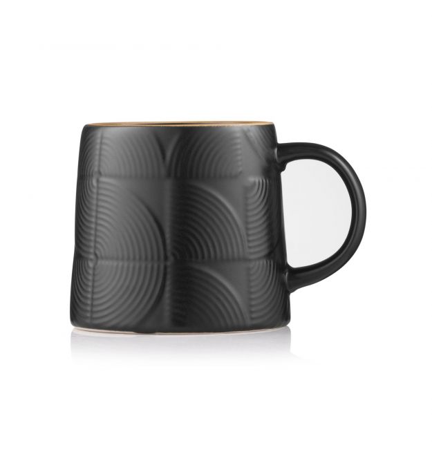 ARDESTO Чашка Dafne, 420мл, керамика, черный