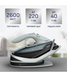 Tefal Tefal iron Freemove Power Cordless, 2600W, 250ml, steam boost -220g, constant steam - 40g, Anti-calc, ceramic soleplate, g