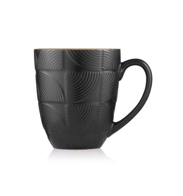 ARDESTO Чашка Dafne, 380мл, керамика, черный