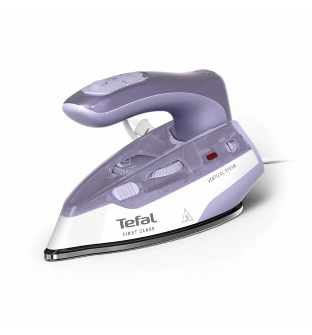 Tefal Tefal iron travel First Class, 1000W, 65ml, steam boost -45g, inox soleplate, white-violet