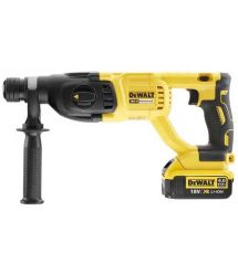 DeWALT Перфоратор акумуляторний DeWalt SDS PLUS 18В XR Li-Ion акб 1х4А·год 2.6Дж 0-5500уд/хв 0-1500об/хв 3 режими кейс 2.88кг