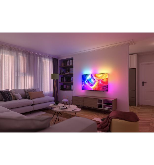 Philips TV 75" QLED 4K 144Hz Smart Titan OS Black Ambilight