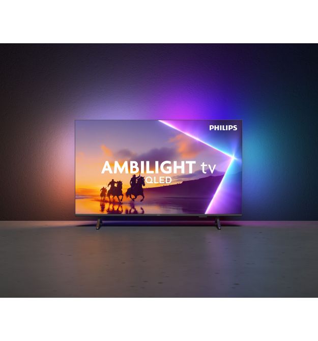 Philips TV 75" QLED 4K 60Hz Smart Titan OS Black Ambilight
