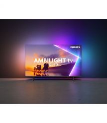 Philips TV 55" QLED 4K 60Hz Smart Titan OS Black Ambilight