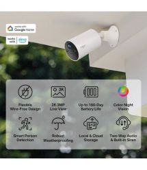 TP-Link IP-КамераTapo C410 3MP N300 microSD motion detection. внешняя/внутр