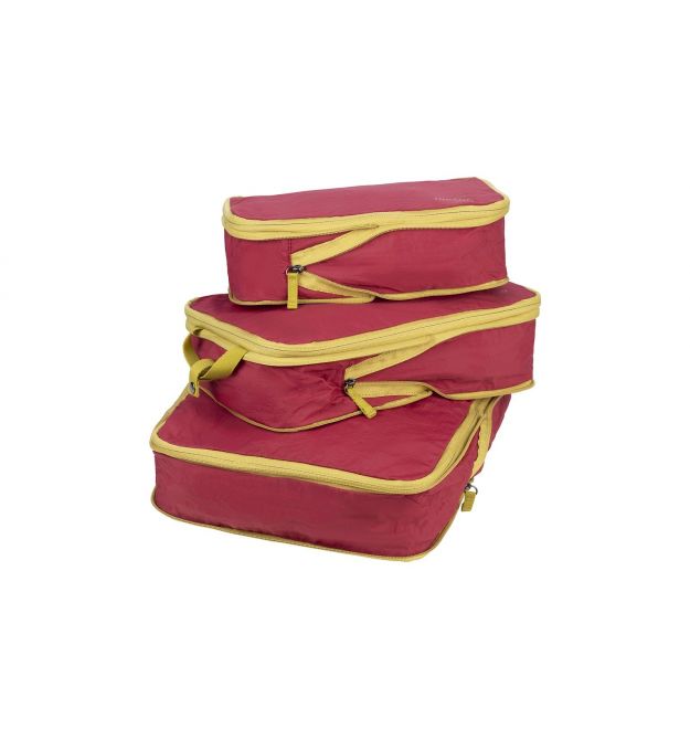 Tucano Набір чохлів для пакування одягу, Tucano Pigio Travel 3 в 1, нейлон, бордо