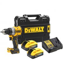 DeWALT Шурупокрут-дриль акумуляторний DeWALT XR Li-Ion PowerStack 18В 2х5А·год 90Нм 0-650·0-2000об/хв кейс ЗП 1.28кг
