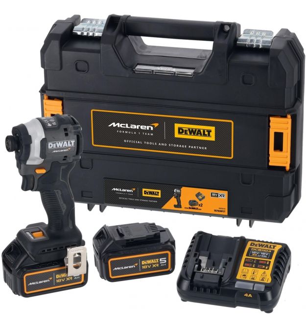 DeWALT Шурупокрут-дриль ударний акумуляторний DeWALT McLaren F1 TEAM LIMITED EDITION 18В 2х