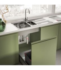 Franke Смеситель для кухни Lina J Clear Water 2.0, дл.излива - 216 мм, поворотный, 1+1 фильтр, хром