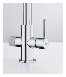 Franke Смеситель для кухни Lina J Clear Water 2.0, дл.излива - 216 мм, поворотный, 1+1 фильтр, хром