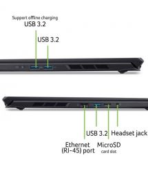 Acer Ноутбук Acer Nitro V 16S ANV16S-71 16" WUXGA IPS, Intel 5-210H, 32GB, F1TB, NVD5050-8, Lin, чорний