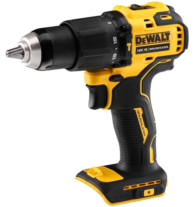 DeWALT Дриль-шурупокрут ударний DeWalt XR Li-Ion 18В акб 2А·год 65Нм 450-1650об/хв патрон 13мм кейс 1.2кг