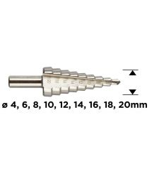 Graphite Свердло по металу ступінчасте GRAPHITE HSS 4x20мм