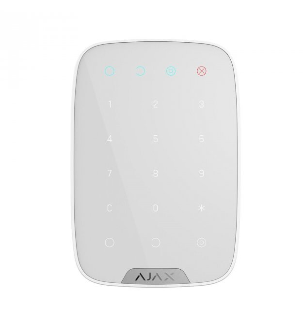 Бездротова сенсорна клавіатура Ajax KeyPad Біла