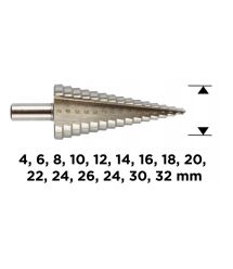 Graphite Свердло по металу ступінчасте GRAPHITE HSS 4x32мм