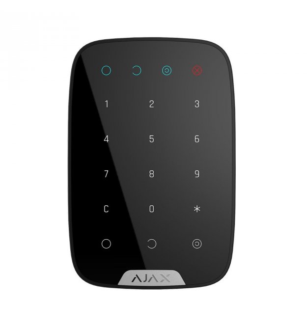 Бездротова сенсорна клавіатура Ajax KeyPad Чорна