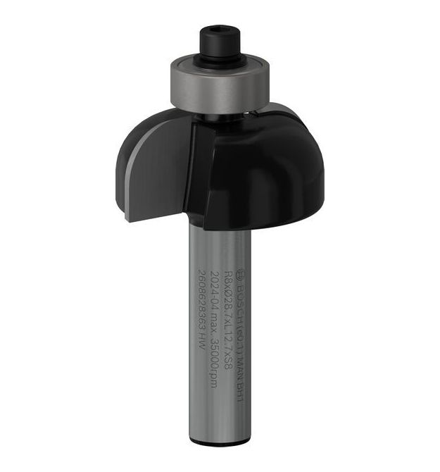 Bosch Фреза галтельна профільна Е Bosch Professional Std S8 R8 D28.7 L13