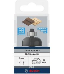 Bosch Фреза галтельна профільна Е Bosch Professional Std S8 R8 D28.7 L13