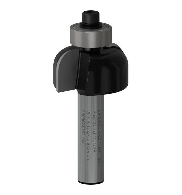 Bosch Фреза галтельна профільна Е Bosch Professional Std S8 R6 D24.7 L13