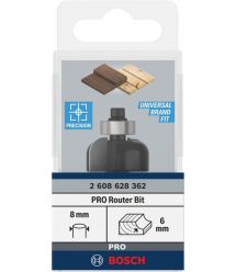 Bosch Фреза галтельна профільна Е Bosch Professional Std S8 R6 D24.7 L13