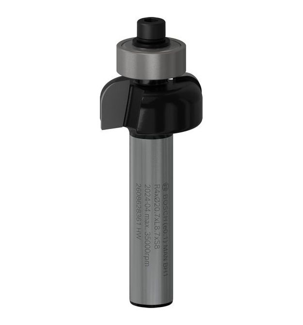 Bosch Фреза галтельна профільна Е Bosch Professional Std S8 R4 D20.7 L9