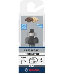 Bosch Фреза галтельна профільна Е Bosch Professional Std S8 R4 D20.7 L9