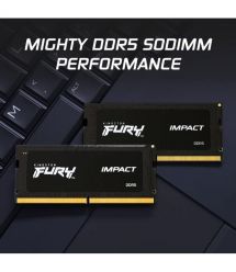 Kingston Пам'ять ноутбука Kingston DDR5 32GB KIT (16GBx2) 6000 FURY Impact XMP