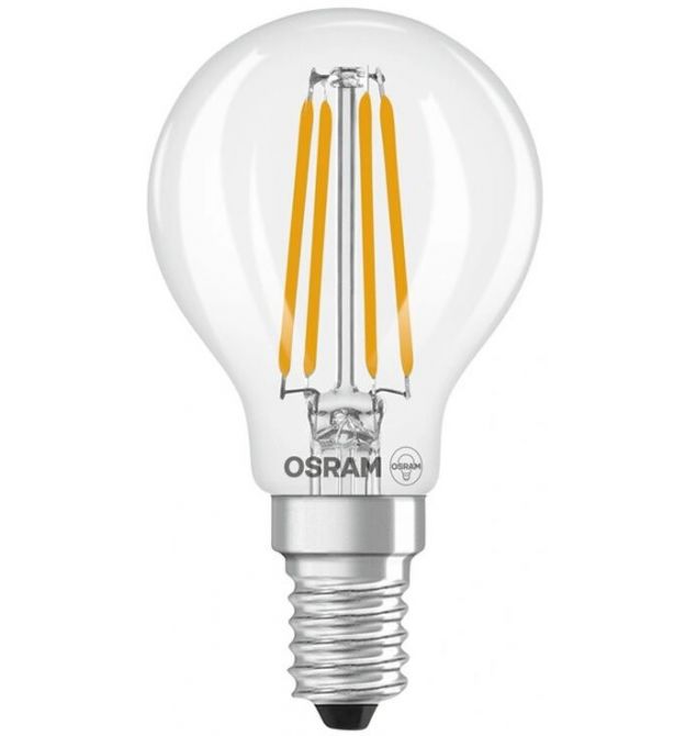 Osram Лампа OSRAM LED E14 3.4Вт 4000K 470Лм P45 філаментна