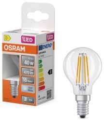 Osram Лампа OSRAM LED E14 3.4Вт 4000K 470Лм P45 філаментна