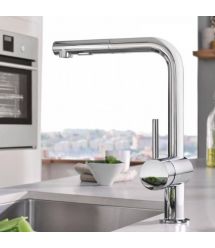 Grohe Смеситель для кухни Grohe Vento, длина излива - 295 мм, поворотный, 1 рычаг, хром