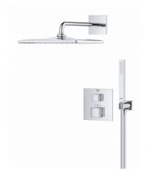 Grohe Душевая система QuickFix Precision Cube скрытого монтажа из Vitalio Rain Mono 310 Cube, хром