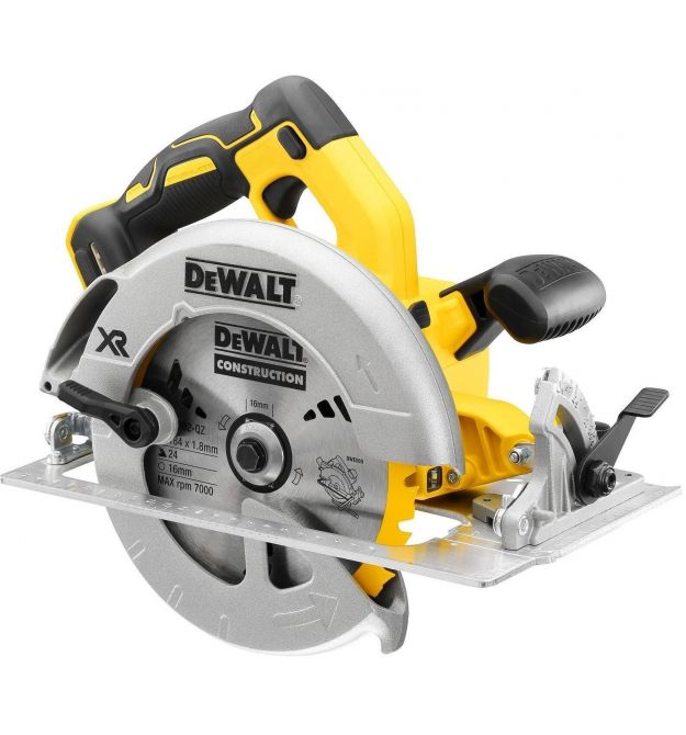 DeWALT Пила дискова акмуляторна DeWalt 18В XR 184х16мм 5500об/хв 3.6кг без АКБ та ЗП