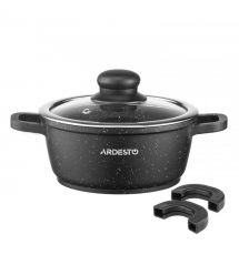 ARDESTO Набор посуды Gemini Anzio, 6 предметов, алюминий, черный
