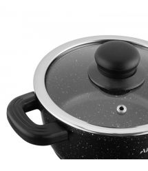 ARDESTO Набор посуды Gemini Anzio, 6 предметов, алюминий, черный