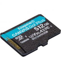 Kingston Карта пам'яті Kingston microSD 512GB C10 UHS-I U3 A2 V30 R200/W160MB/s