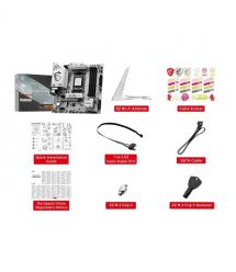 MSI Материнcкая плата B850M GAMING PLUS WIFI6E sAM5 B850 4xDDR5 M.2 HDMI DP WiFi BT mATX