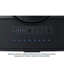 Samsung Монітор Samsung 37" G7 G75F 4K HDMI, DP, USB, VA, 3840x2160, 165Hz, 1ms