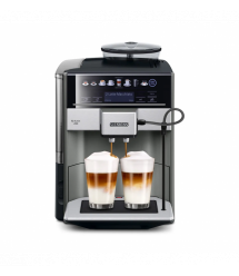 Siemens Siemens Coffee machine, 1.7L, auto capuchino maker, LED display, auto recipe-12, black-silver