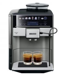 Siemens Siemens Coffee machine, 1.7L, auto capuchino maker, LED display, auto recipe-12, black-silver