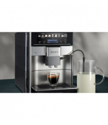 Siemens Siemens Coffee machine, 1.7L, auto capuchino maker, LED display, auto recipe-12, black-silver