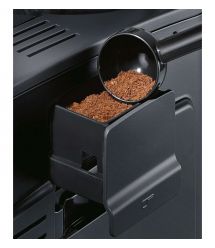 Siemens Siemens Coffee machine, 1.7L, auto capuchino maker, LED display, auto recipe-12, black-silver