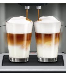 Siemens Siemens Coffee machine, 1.7L, auto capuchino maker, LED display, auto recipe-12, black-silver