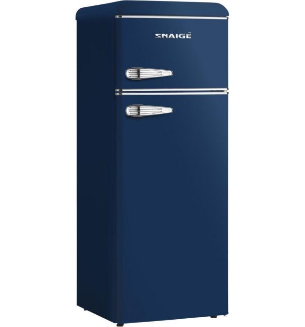 SNAIGE Холодильник Snaige з верхн. мороз., 147.5x56х63, холод.відд.-166л, мороз.відд.-46л, 2дв., A++, ST, retro, синій