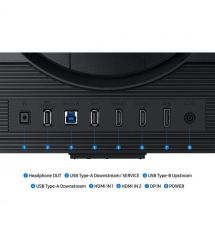 Samsung Монітор Samsung 27" Odyssey G7 G70F 4K HDMI, DP, USB, IPS, 3840x2160, 360Hz, 1ms