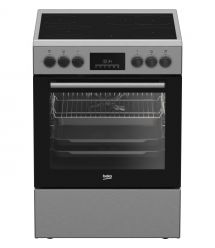 Beko Cooker Beko electrical glass-ceramic, 72L, 60x60cm, display, convection, inox