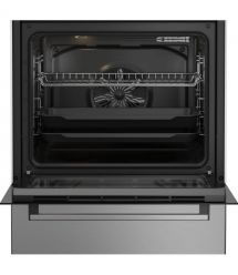 Beko Cooker Beko electrical glass-ceramic, 72L, 60x60cm, display, convection, inox