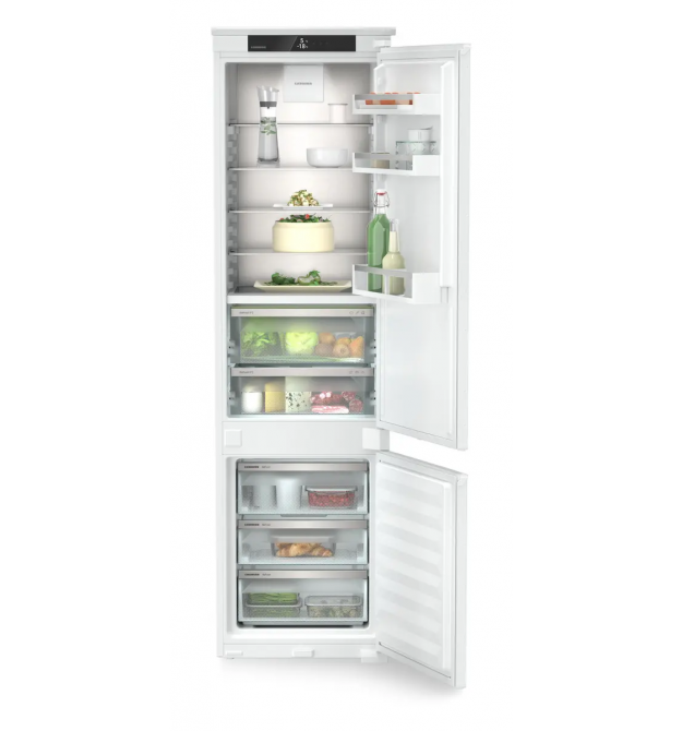 Liebherr Ref Liebherr with bottom freezer, 193.8x54.1х54.5, ref-202l, freez.-70l, 2doors, D, NF, display int, fresh zone, white