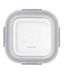 ARDESTO Контейнер для хранения пищевых продуктов Gemini 0.8л, боросиликатное стекло, пластик, квадратный, прозрачный